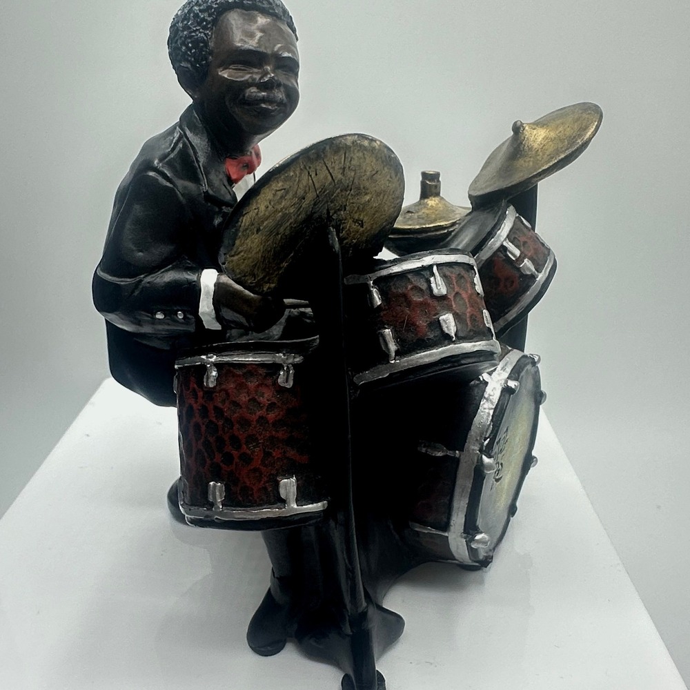 Enesco Parastone All That Jazz Drummer Figurine  1990 Vintage